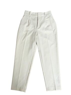 Zara Cream/Ivory Tailored Tapered pants